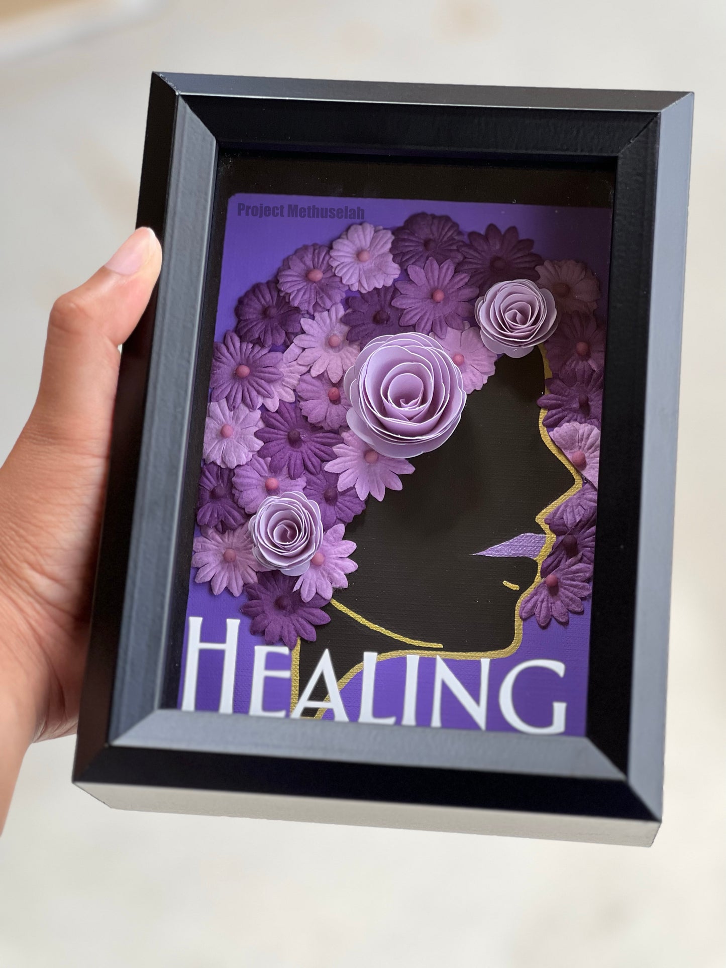 Flower Affirmation Shadow Box