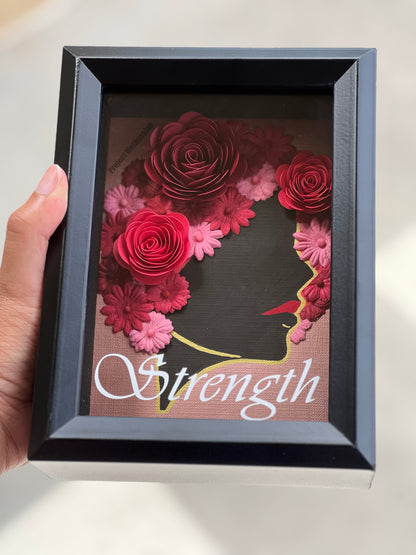 Flower Affirmation Shadow Box