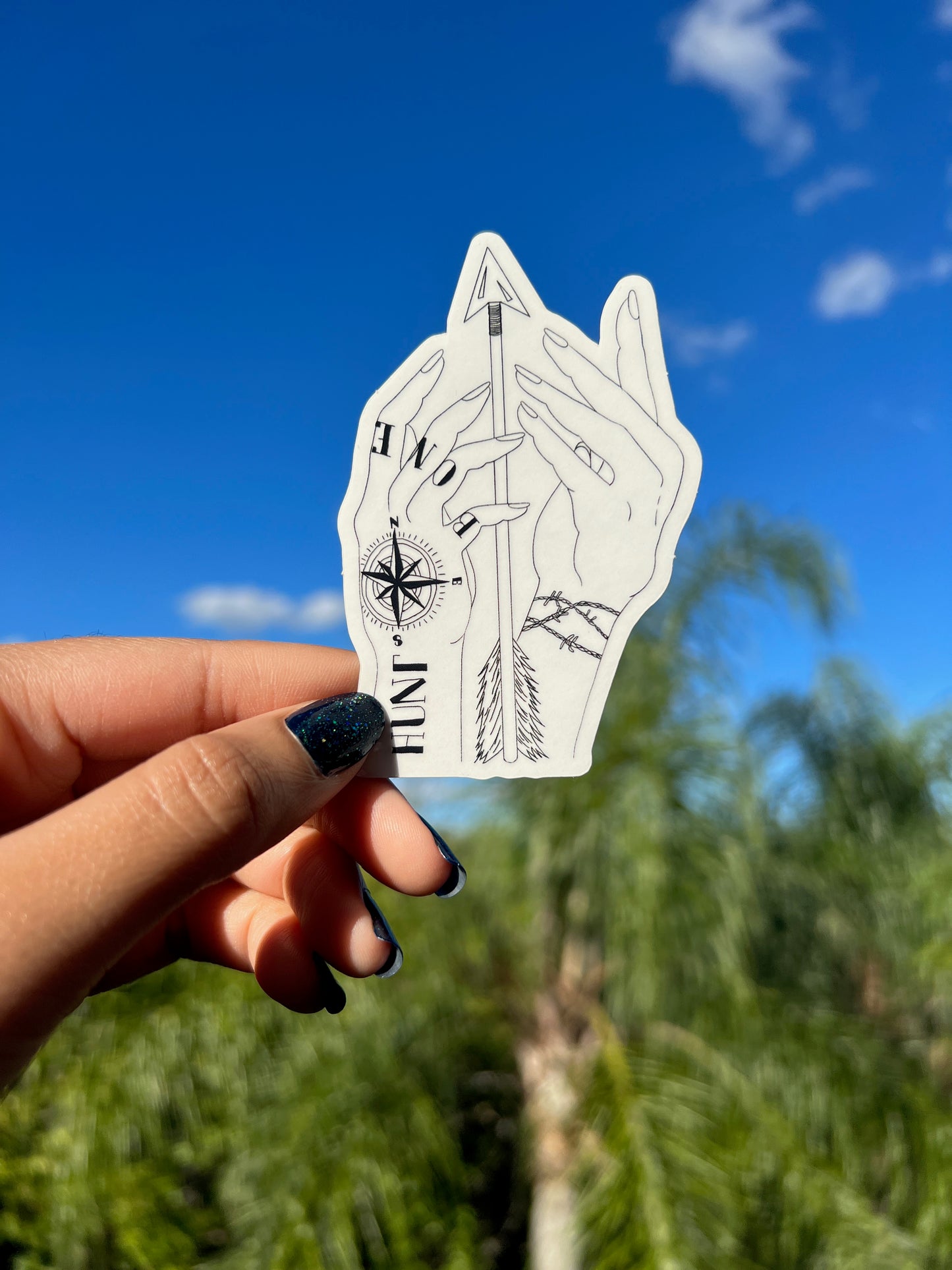 Hands of the Hunt Sticker