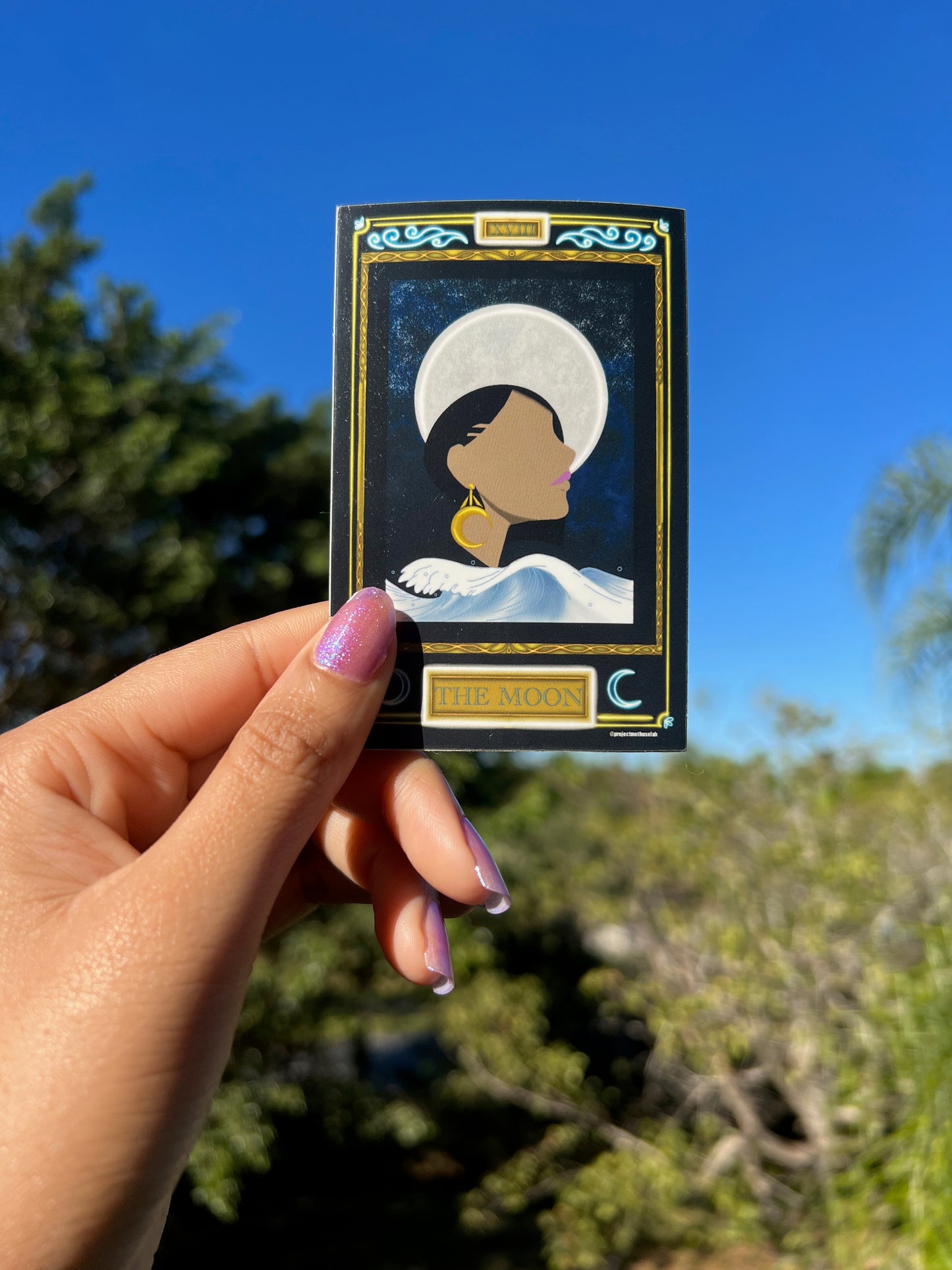 The Moon Tarot Sticker